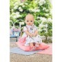 Baby Annabell Rochita cu fluturasi, sandale si gentuta pentru papusi 43 cm